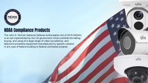 Federal Grade Security Camera Projects 1 NDAA Compliance security cameras
