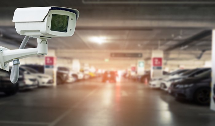 garage hotel security camera installation