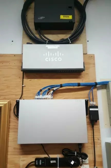 Security Camera Installs 6 network room install
